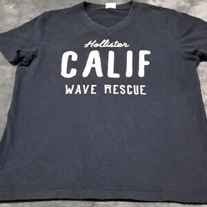 Hollister Black Graphic V-neck T-Shirt